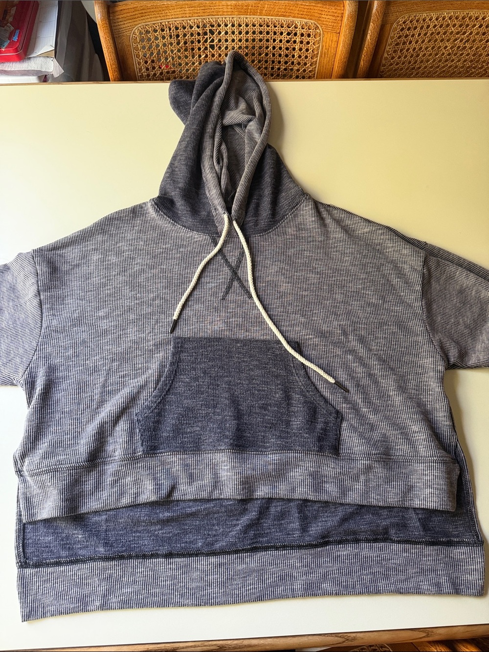 Urban Outfitters Out From Under Crop Swearshirt in Black